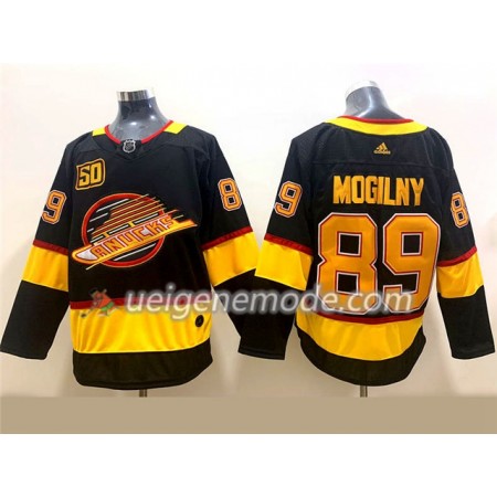 Herren Eishockey Vancouver Canucks Trikot Alexander Mogilny 89 Flying Skate 50th Anniversary Adidas 2019-2020 Schwarz Authentic